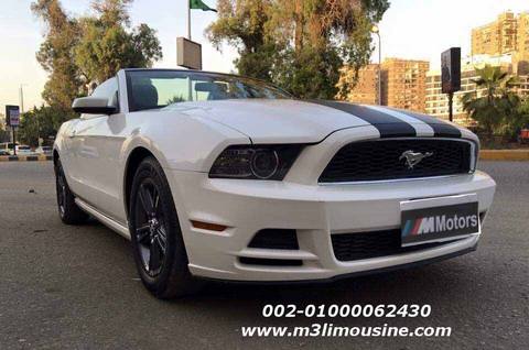 ايجار سيارات فورد موستنج كابورليه احدث موديل للافراح والحفلات والمناسبات والزفاف في مصر